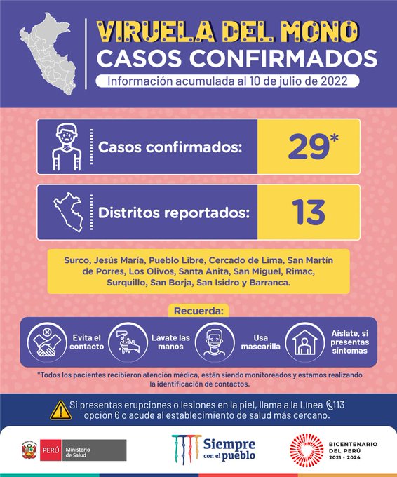 Viruela Del Mono Se Elevan A 29 Los Casos Confirmados En El Perú