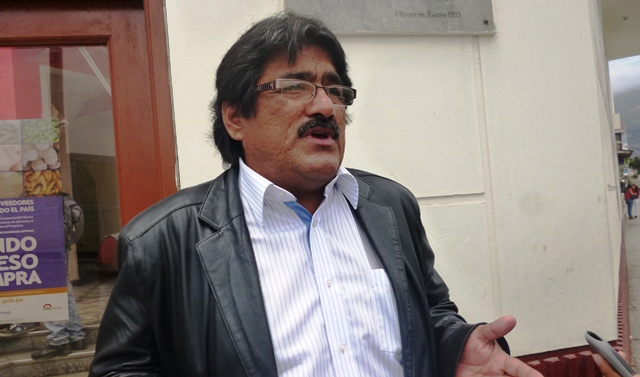 Rincón Ruiz, llegó esta mañana a la Gobernación de Chimbote.