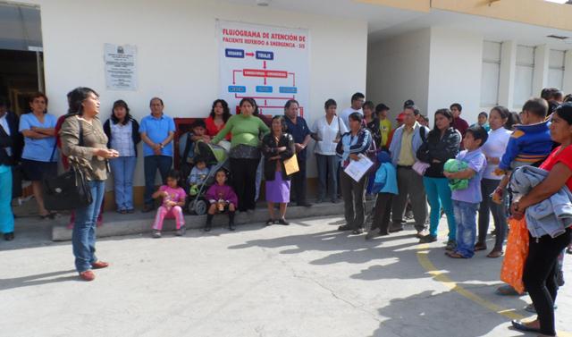 Personal de Salud en Casma protestaron hoy y piden renuncia de director.