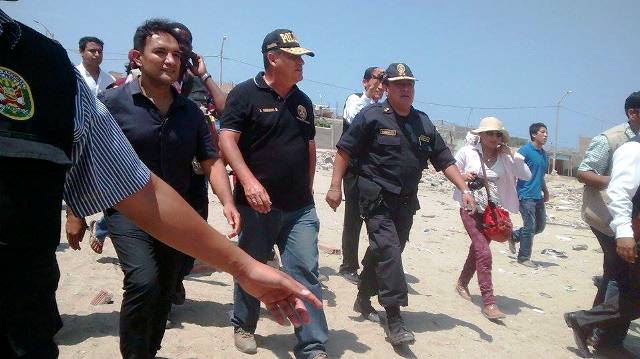 Daniel Urresti llegó esta mañana a Nuevo chimbote.
