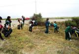Alumnos de la institución educativa San Luis Paz siempre participando de actividades en favor del cuidado del medio ambiente.