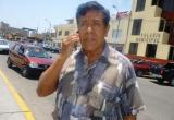 Armando Mejía,dirigente del asentamiento humano Esperanza Baja.