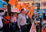 Arturo Torres encabezó mitin político en Huaraz.