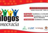 Este martes 26 de agosto inicia el foro electoral "Diálogos por la Democracia".
