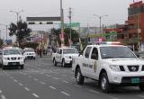 Nuevas camionetas y patrulleros entregó el Mininter a la Divipol Chimbote.