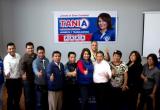 Candidata a la presidencia regional Tania Ruiz y candidatos de zona costa.