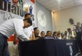 Candidatos a alcaldes de Nuevo Chimbote en foro Diálogos por la Democracia.
