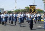 El emblemático colegio San Pedro destaca siempre por su excelente participación en desfiles cívico militares. (Foto: Facebook)
