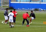 Galvistas entrenaron hoy en Polideportivo de Bruces.