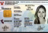 Modelo del DNI electrónico que viene desarrollando el Reniec.