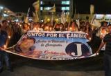Anoche en vigilia simpatizantes de Juntos por el Cambio, pidieron la liberación de su lider, Juan Calderón.