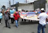 Cajamarquinos piden la liberación de presidente regional Gregorio Santos.