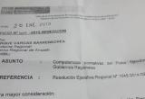 Este es el documento enviado por el Ministerio de Educación al Gobierno Regional de Áncash.
