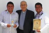 Periodistas Lindberg Cruzado y Milton Palpa reconocidos periodistas de Chimbote.
