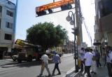Esta mañana se inspeccionaron 7 semáforos ubicados en diferentes zonas del centro de la ciudad.