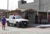 Resguardo policial intenso en la casa de Fiorela Nolasco.