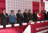 Luis Maguiña candidato a la vicepresidencia regional por "El Maicito" participó en la firma del Pacto Ético Electoral.