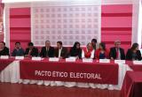 Firma del Pacto Ético Electoral en Huaraz / Foto: Facebook Maicito Áncash