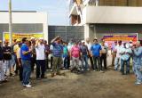 Protesta de trabajadores de la empresa pesquera Humacare.