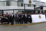 300 jueces y fiscales participaron esta mañana de un plantón.