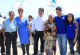 Roberto Briceño en campaña electoral por la alcaldía provincial del Santa.