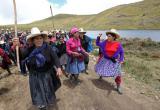 Ronderas de la región Cajamarca defendiendo sus lagunas / Foto: Paola Aguilar