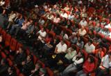 El público asistente a la sesión del Congreso en Huaraz recibió con fuertes pifias a la comgresista María López Córdova(Foto: Luis Poma)