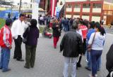 En la plaza de armas de Chimbote se han instalado carpas para vacunación.