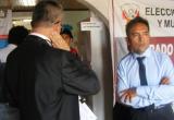 El electo alcalde de Nuevo Chimbote, Valentín Fernández, en la sede del JEE del Santa.