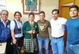 Candidatos por Vale Áncash llegaron hoy al colegio San Luis para dejar donativo.