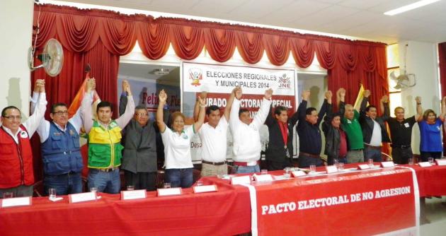 Hubo varios ausentes en la firma de pacto.