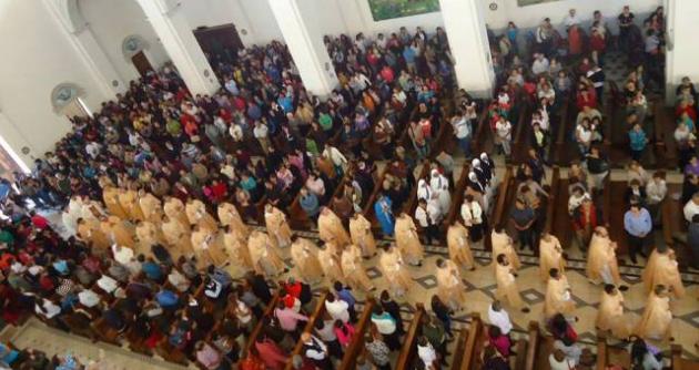 Misa Crismal en la Catedral Diocesana de Chimbote. (Foto: Parroquia Virgen Fiel)