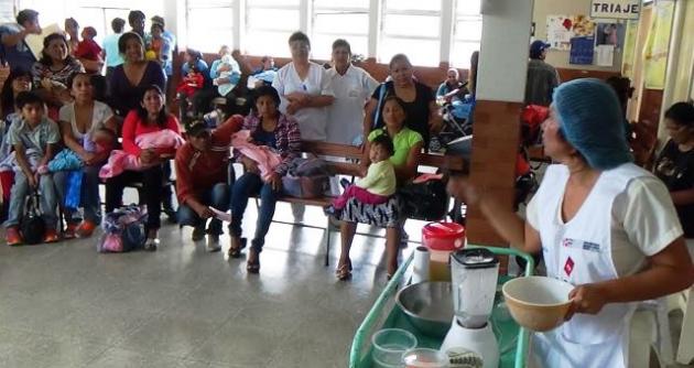 Objetivo de charlas es garantizar una alimentación adecuada de niños.