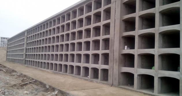 En más de 90% se encuentra avanzada la construcción de nichos en el cementerio Divino Maestro.