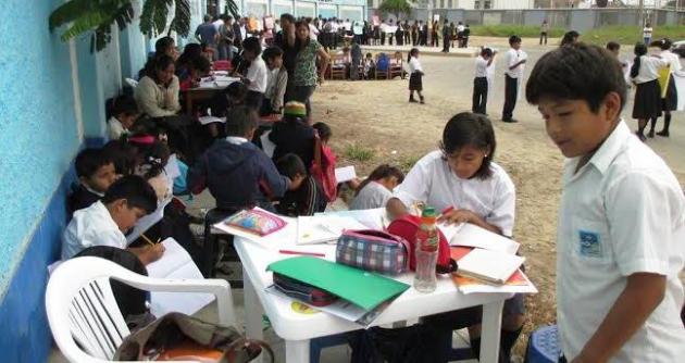 En el colegio Inca Garcilaso de la Vega peligra inicio de clases este lunes 10.