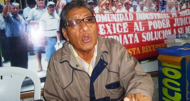 Presidente de la Comunidad de Siderperú, Luis López Sandoval.