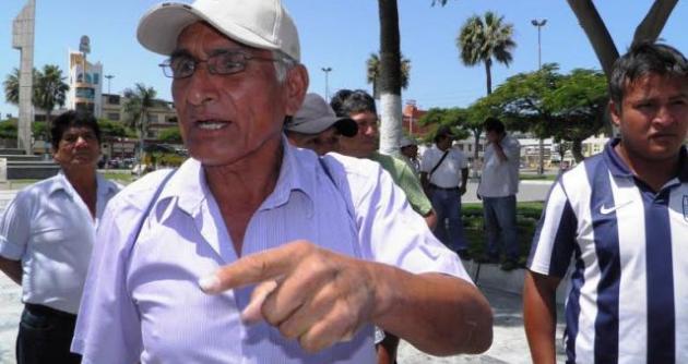 Secretario del Sindicato de Construcción Civil Túpac Amaru, Francisco Gonzales Vega.