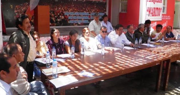 Los dirigentes de mercados de la provincia del Santa dijeron que no respaldan la candidatura de Victoria Espinoza.