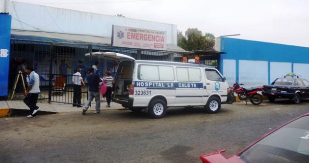 Joven fue llevado a Hospital La Caleta pero llegó cadáver.