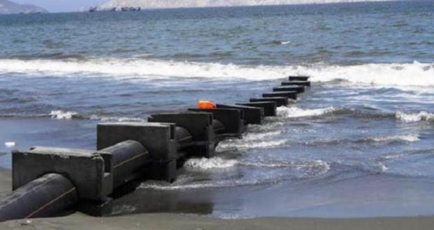 En 20 días deberá estar concluido el emisor submarino que ayudará a que las pesqueras no contaminen más la Bahía de Chimbote.