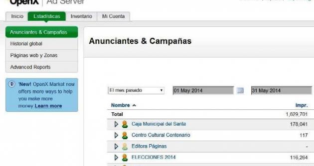 Más de un millón y medio de impresiones en un mes registró Chimbote en Línea.
