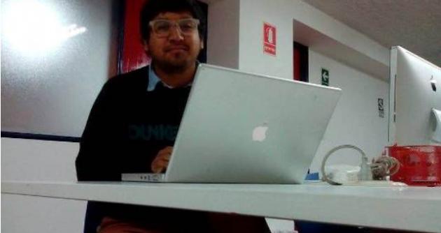 Martín Miñano Mejía, estudiante de la UNS. Foto cortesía