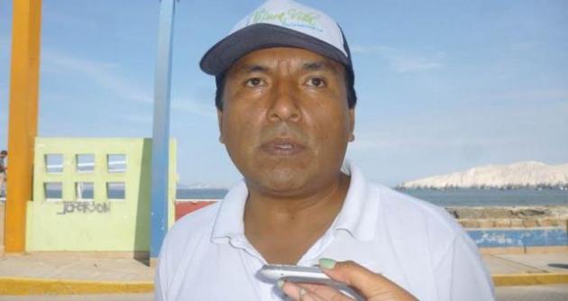 Miembro del Comité de Pueblos Afectados de la Costanera de Chimbote, Fidel Purisaca.