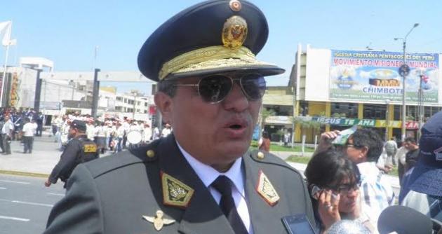 General PNP, Walter Sánchez Bermúdez, jefe de la Región Policial de Áncash.