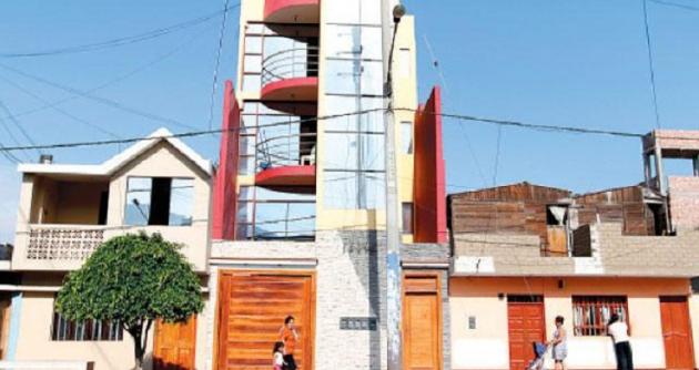 Este sería el inmueble conocido en Chimbote como "La Centralita II",ubicado a pocos metros de la Plaza de Armas. (Foto La República)