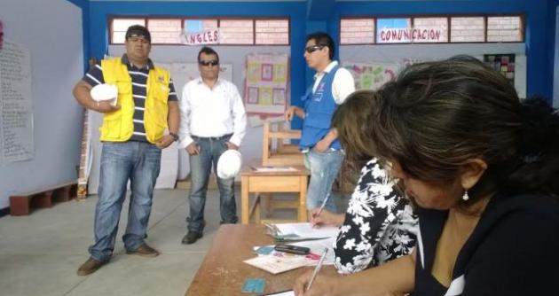 Uno de los primeros colegios a evaluar fue el colegio Julio C. Tello