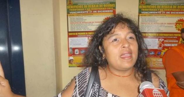 Gerente de la Municipalidad Provincial del Santa, Pamela Bermúdez Rodríguez.