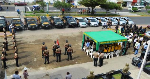 Efectivos de Seguridad Ciudadana y Policía Nacional realizarán trabajo conjunto. Foto: Cortesía MDNCH