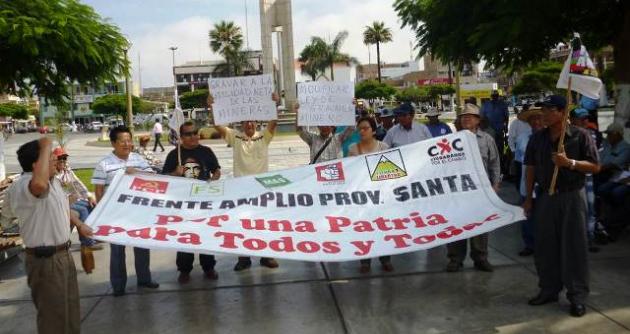 Frente Amplio de la Provincia del Santa. / Foto: Milton Palpa
