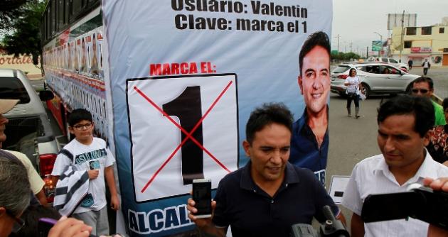 Candidato por Vale Áncash, ex alcalde Valentín Fernández.